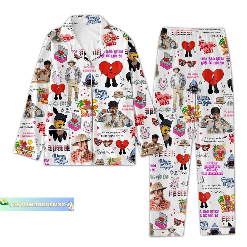 Gift, Bad Bunny Pajama Set