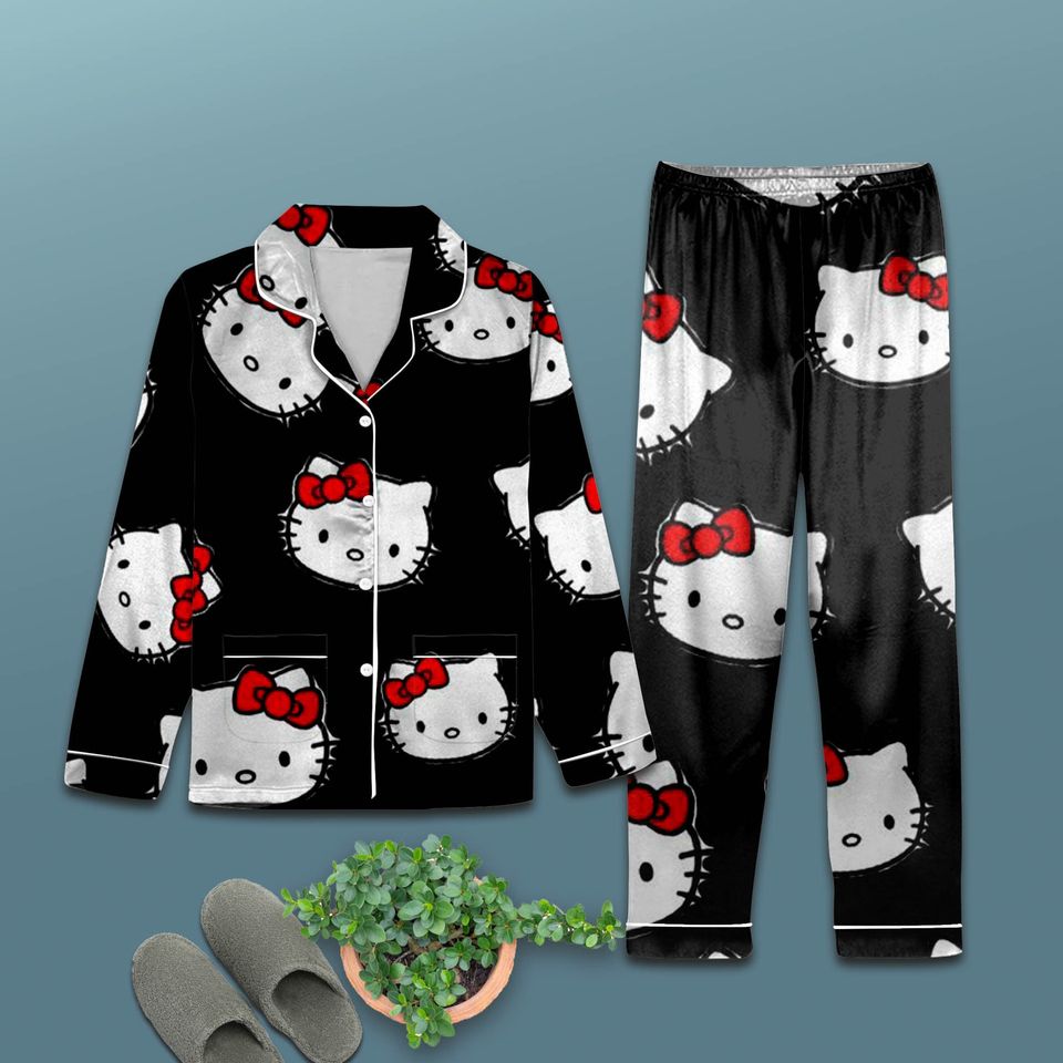Hello Kitty Pajama Set, Hello Kitty Pajamas, Giftsanta