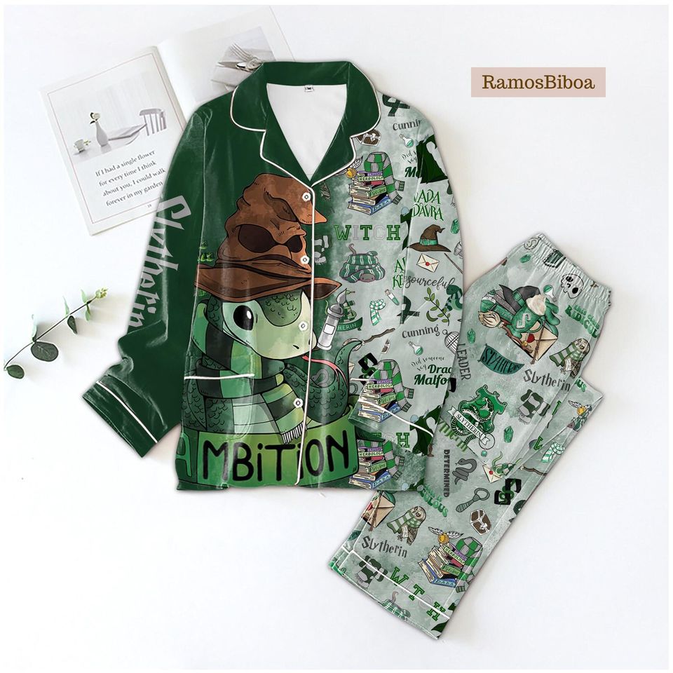 Harry Poter Pajama Set, H.Potter Slytherin Pyjamas
