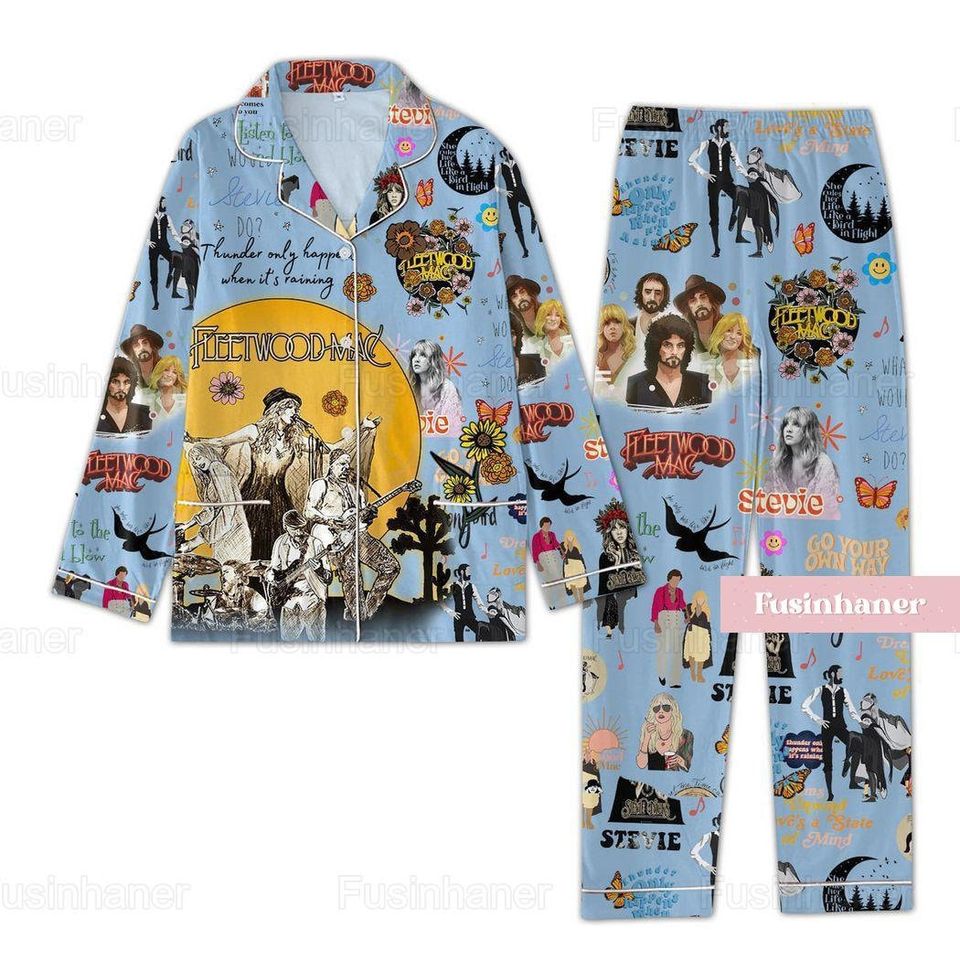 Stevie Nicks Pajamas, Stevie Nicks Pajama Set, Stevie Nicks Xmas Pajama Sets