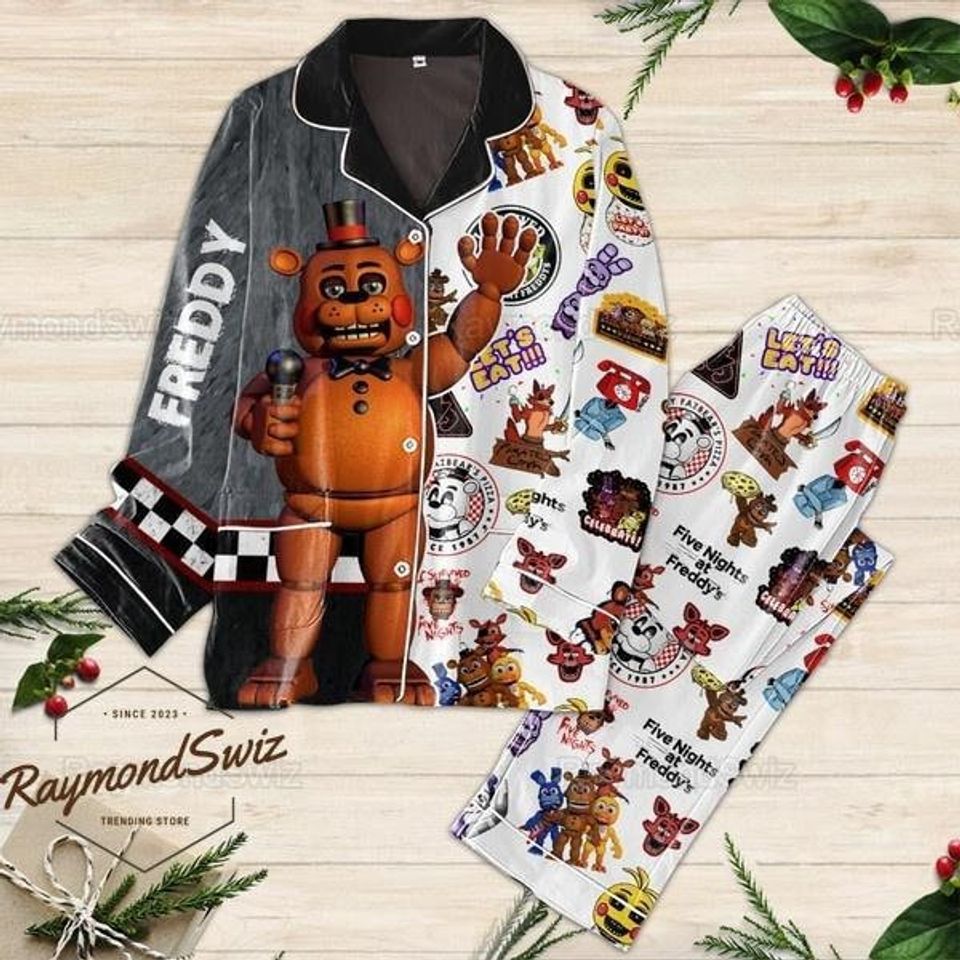 Fnaf Five Nights At Freddy'S Freddy Pajama Set, Movie Pajama Set, Family Matching Pajama Set