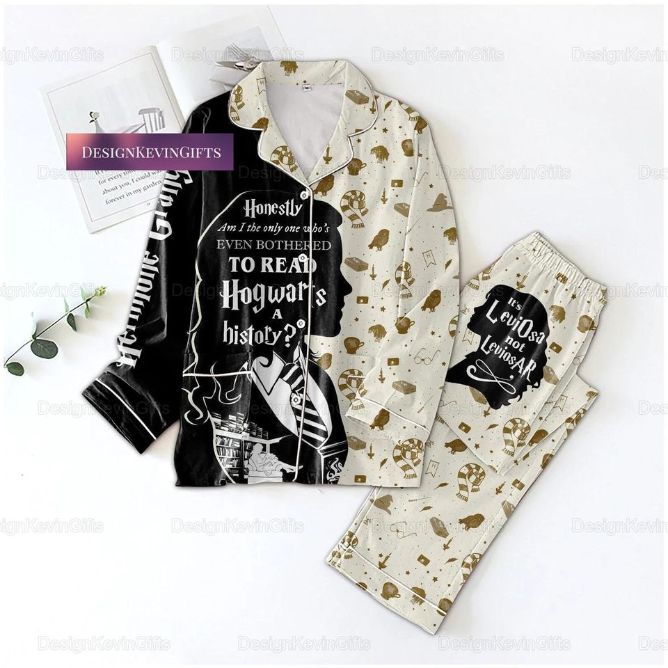 Harry P Pajama Set, Hermione Granger Pyjamas, Hogwarts House Pajama Set, Hp Pajama Set
