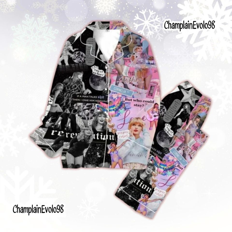 Taylor Lover Reputation Pajamas, Ts Album Eras Tour Pajama Set, Taylor Version Pajama Set