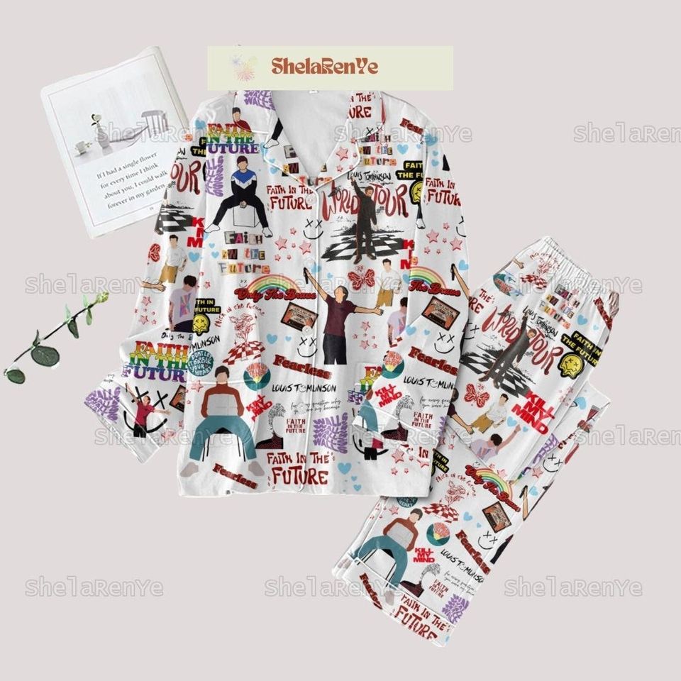Louis Tomlinson Pajamas, Louis Tomlinson Women Pajama Set