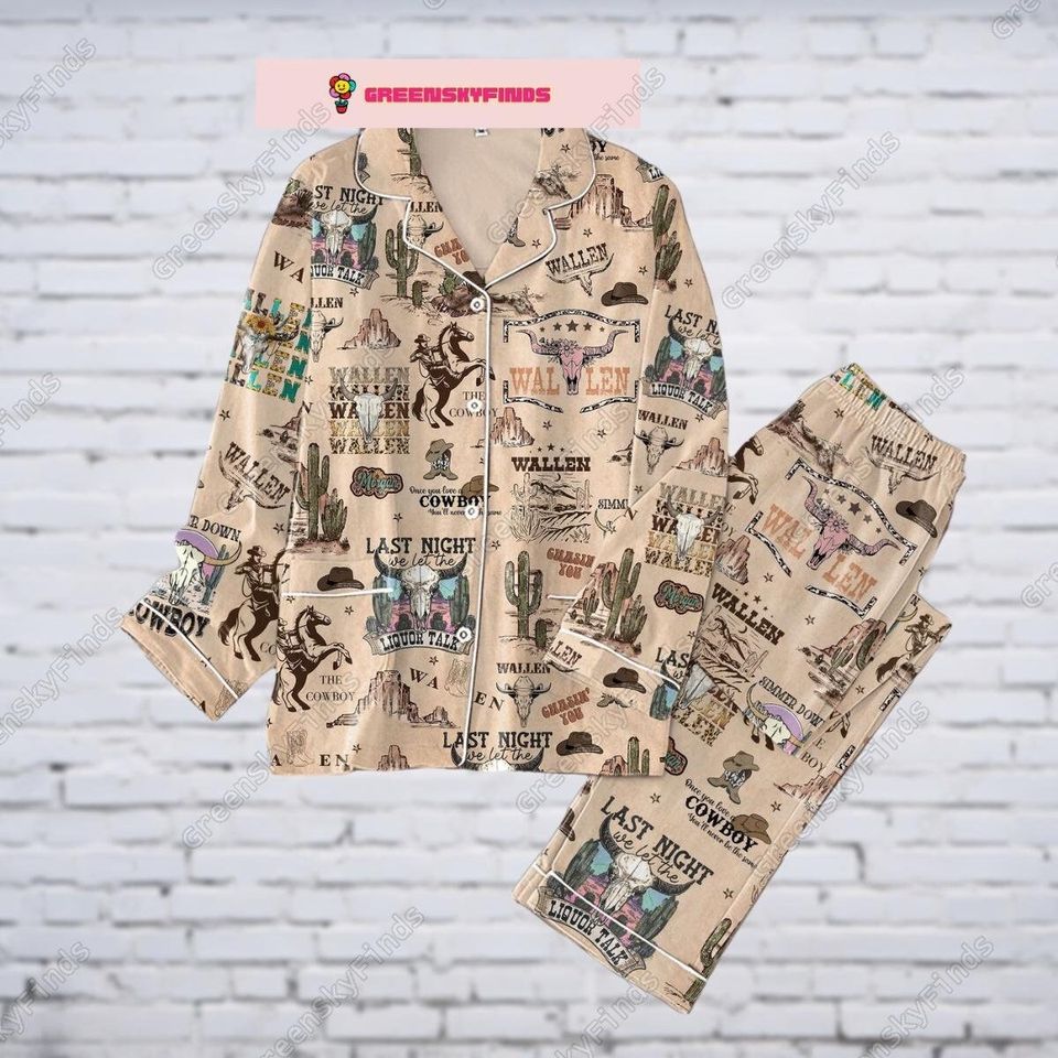 Retro Wallen Western Pajama Set