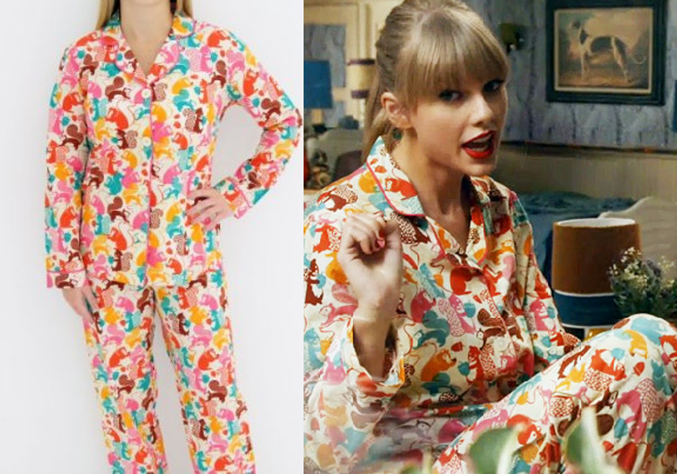Taylor Sz L Original Squirrel Pajamas Set Matching Set Wangebt The Eras Tour