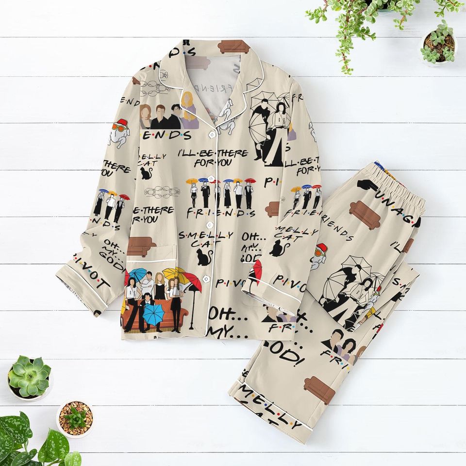 Friends Movie Pajama Set, Tv Show Pajamas, Friend Tv Pajamas