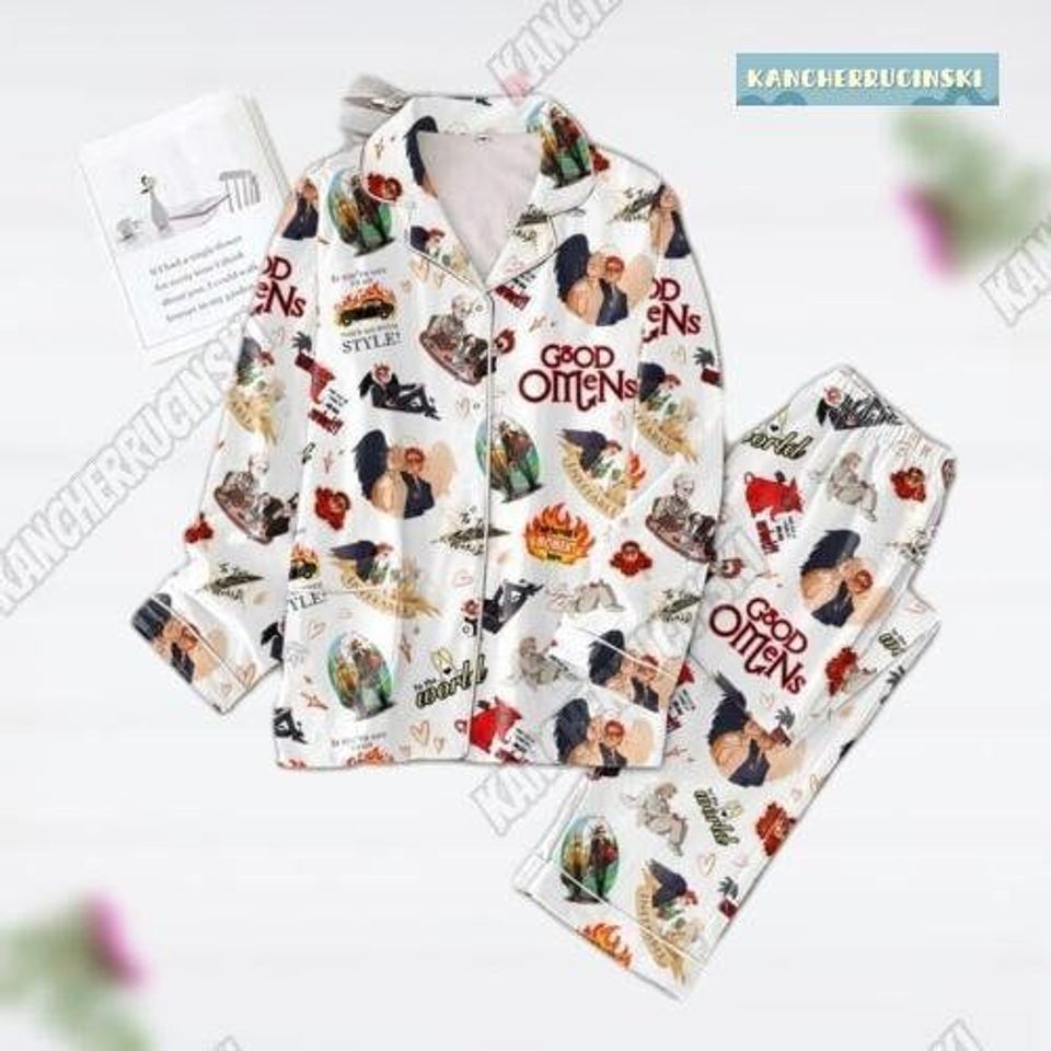 Good Omens Tv Series Pajama Set, Good Omens Movie Midnight Shirt