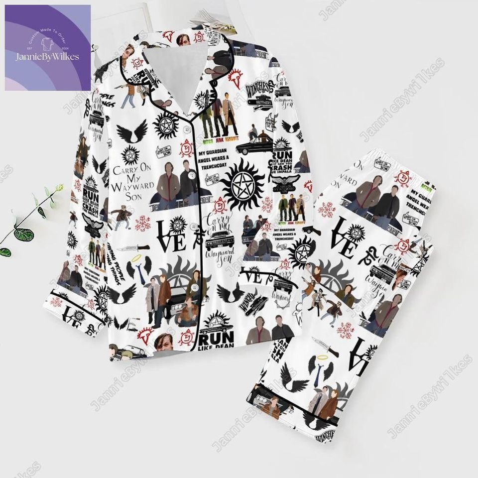 Halloween Supernatural Tv Series Pajama Set
