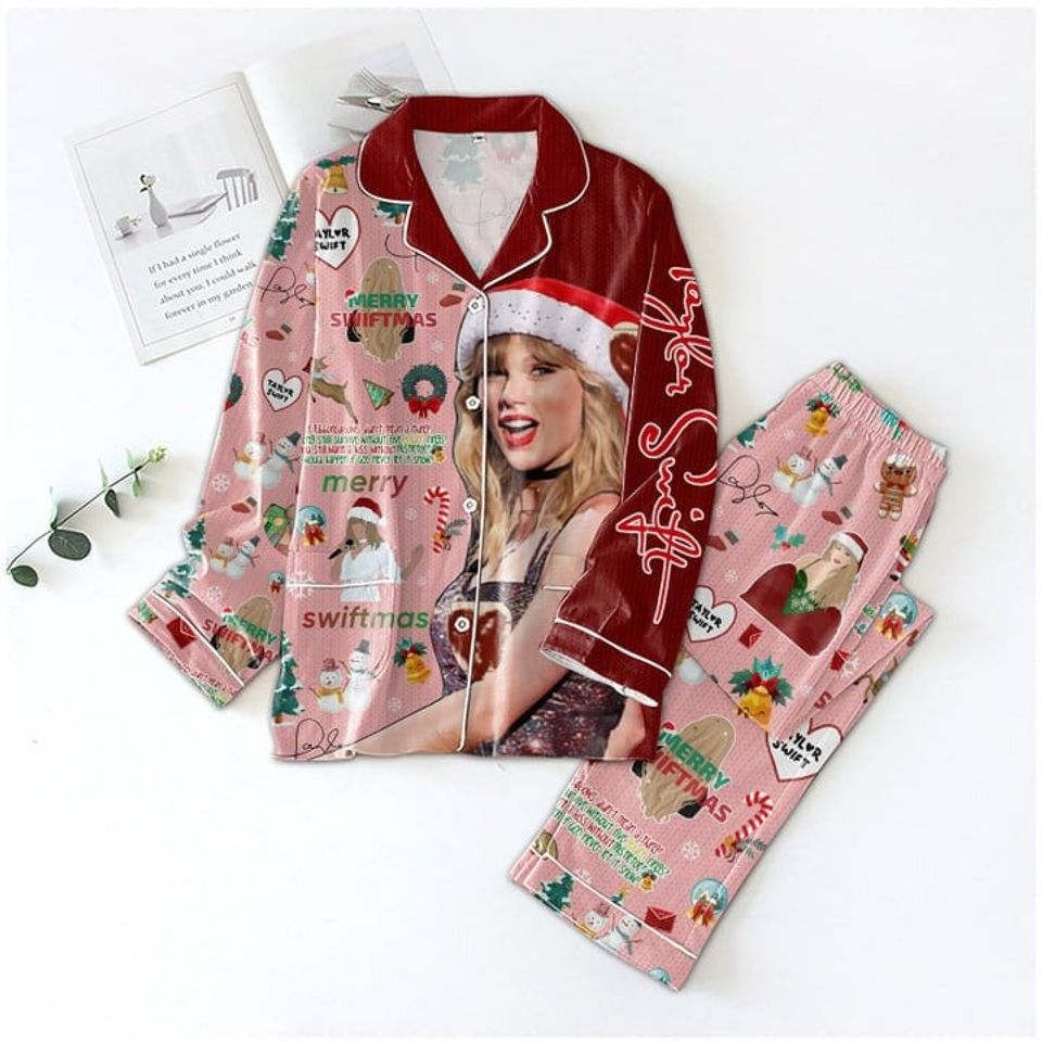 Merry Swiftmas Pajama Set, Merry Xmas Pajama Set, Taylor Albumn Pajamas