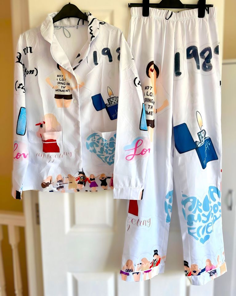Custom Print - Taylor White Lover / Midnights / Reputation Pyjamas / Pajamas Set / Pjs