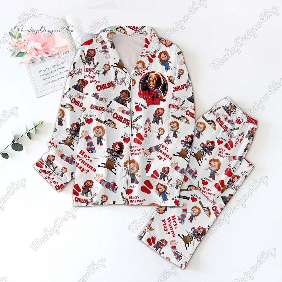 Chucky Character Pajama Set, Chucky Childs Play Pajama Set