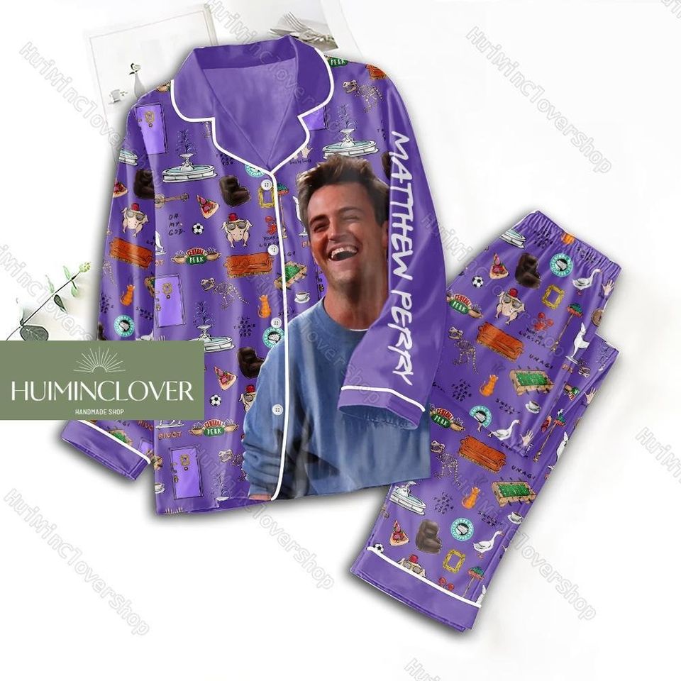 Halloween Friends Chandler Bing Pajamas, Friends Movie Pajama Set