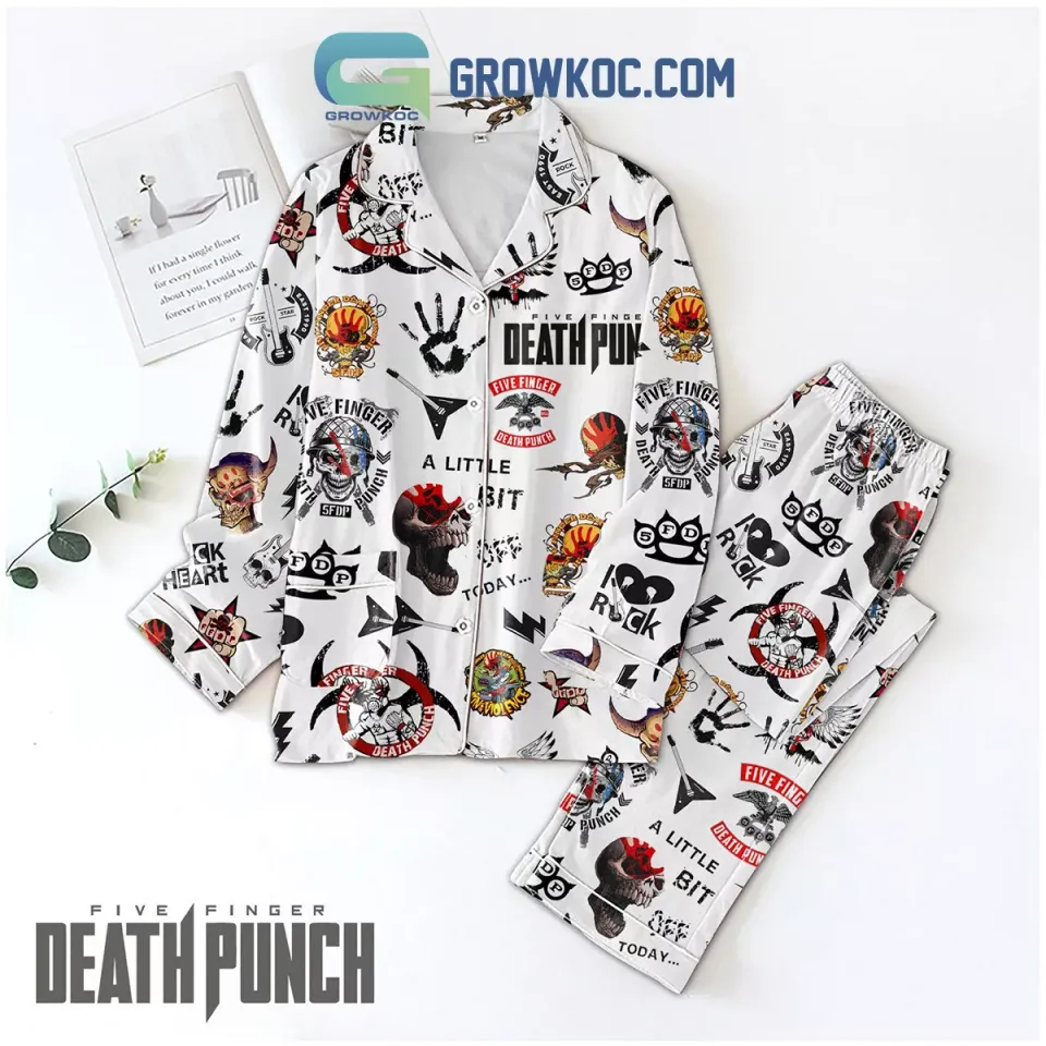 Five Finger Death Punch Loyal Fan I Love Rock Polyester Pajama Set