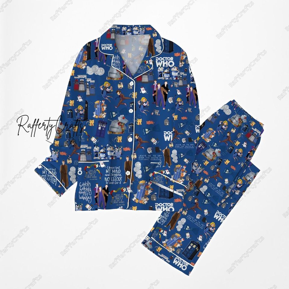 Doctor Who Pajama Set, Doctor Who Women Pajama Set