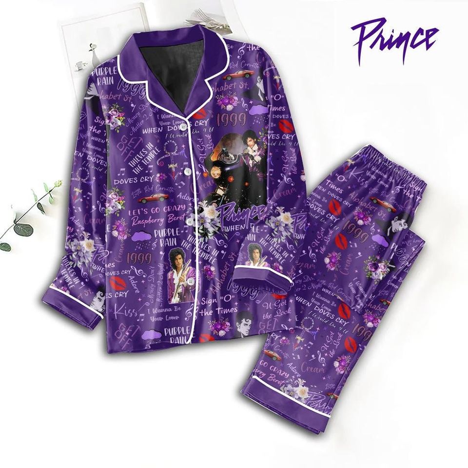 Princess Pajama Set, Prince Purple Matching Pajama Set