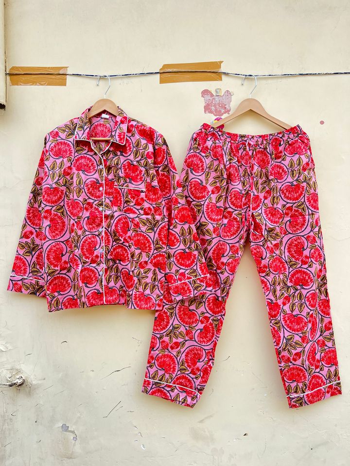 New Trendy Cotton Pajama Set, Indian Cotton Set, Summer Cotton Set