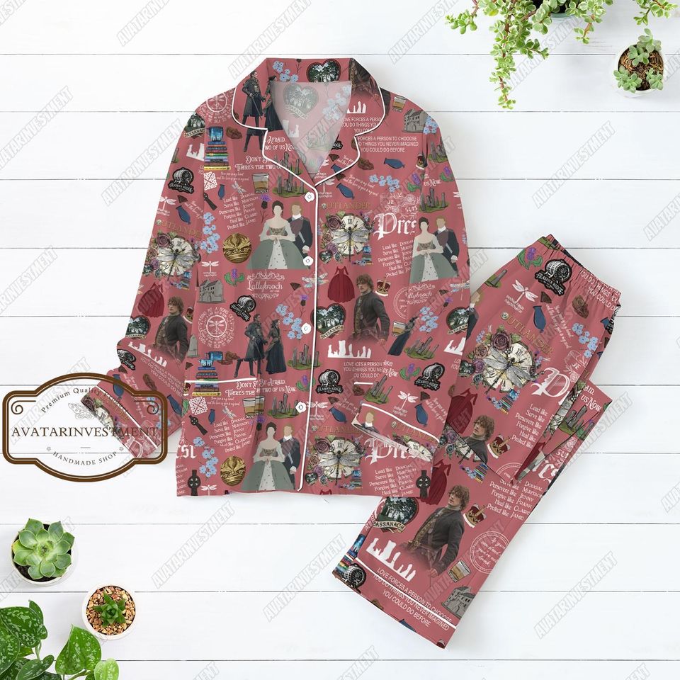 Outlander Pajama Set, Outlander Shirt, Outlander Pajamas