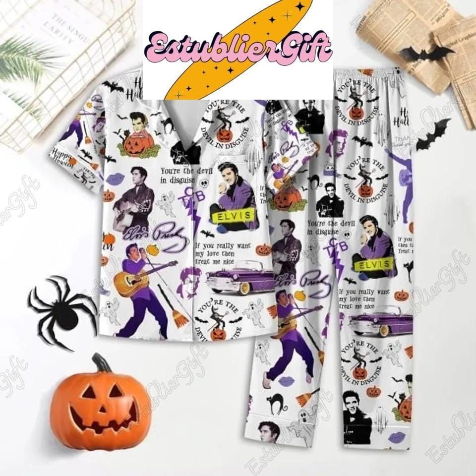 Halloween Elvis Presley Pajama Set