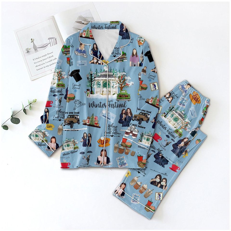 Gilmore Girls Pajama Set, Lukes Coffee Pajama Set