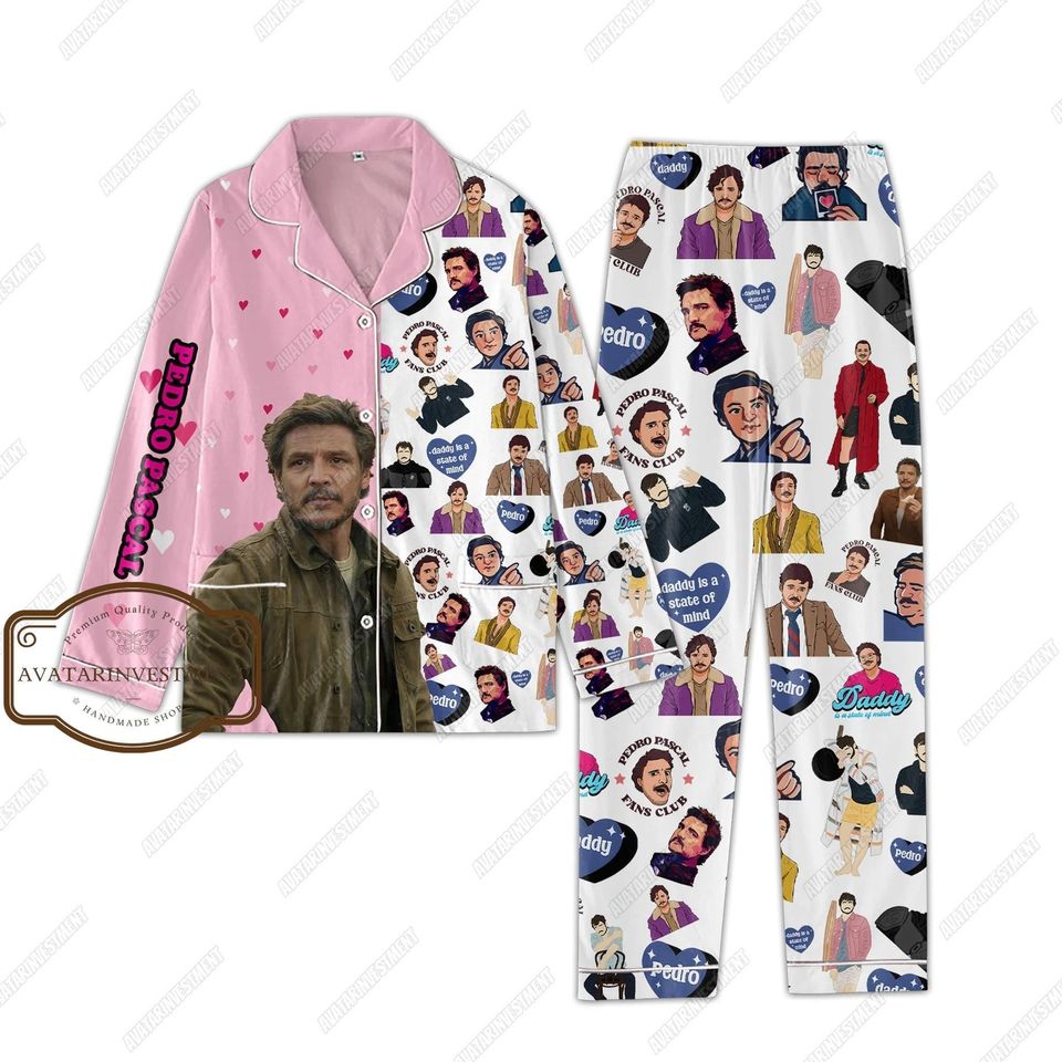 Pedro Pascal Pajama Set, Pedro Pascal Shirt, Pedro Pascal Pajamas