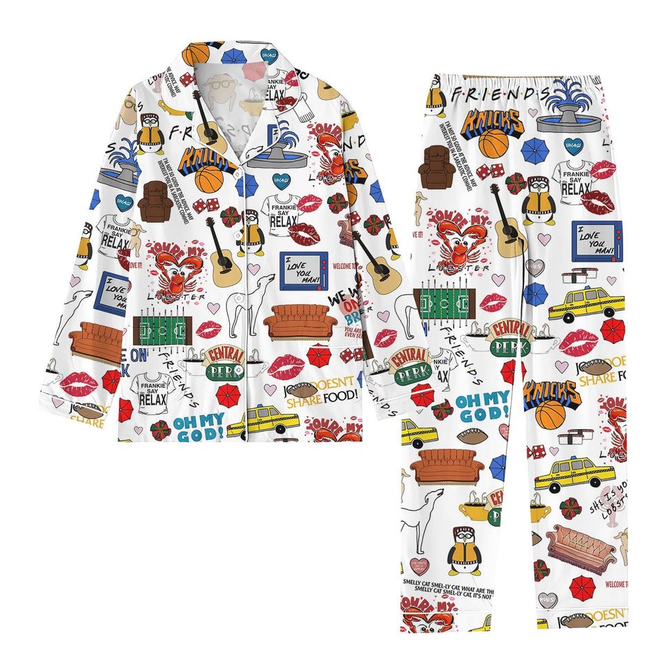 Friends Smelly Cat Pajama Set, Friends Series Women Pajama Set