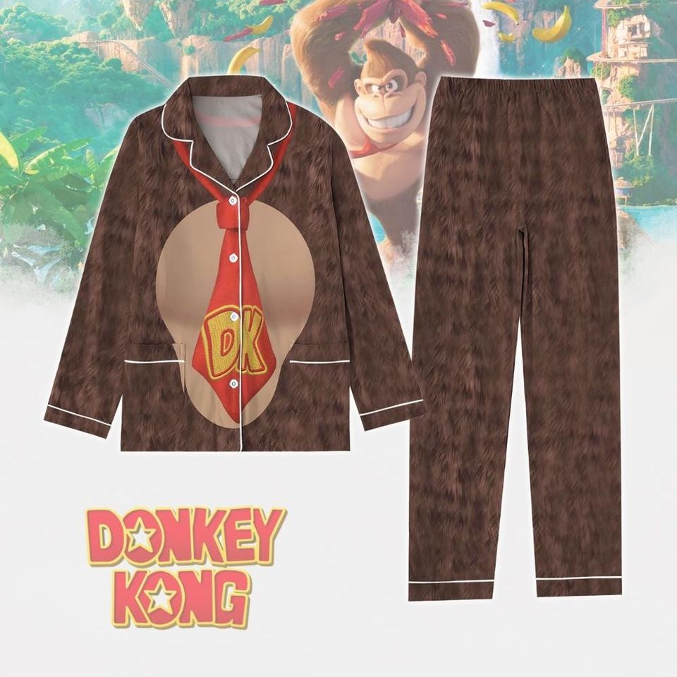 Donkey Kong Pajama Set, Donkey Kong Holiday Pajamas