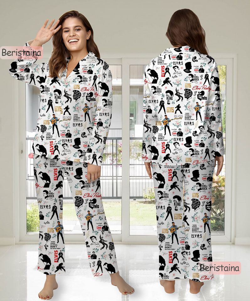 Elvis Presley Pajama Set, Elvis Presley Halloween Pyjamas Set