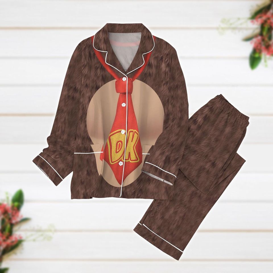Donkey Kong Costume Pajamas, Super Mario Bros Pajama Set