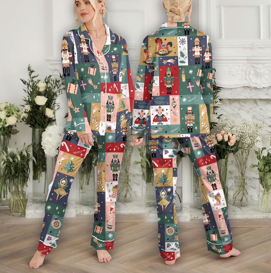 Nutcracker Pajama Set, Xmas Holiday Pajamas