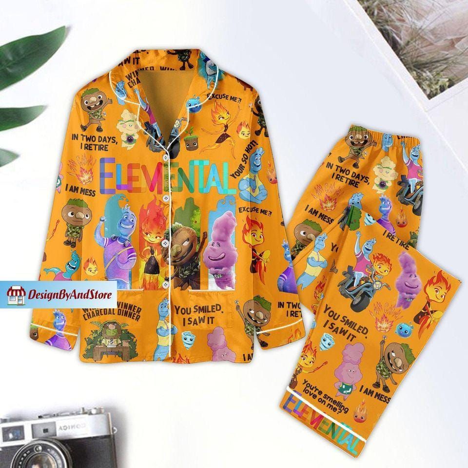 Elemental Pajama Set, Movie Pajama Set