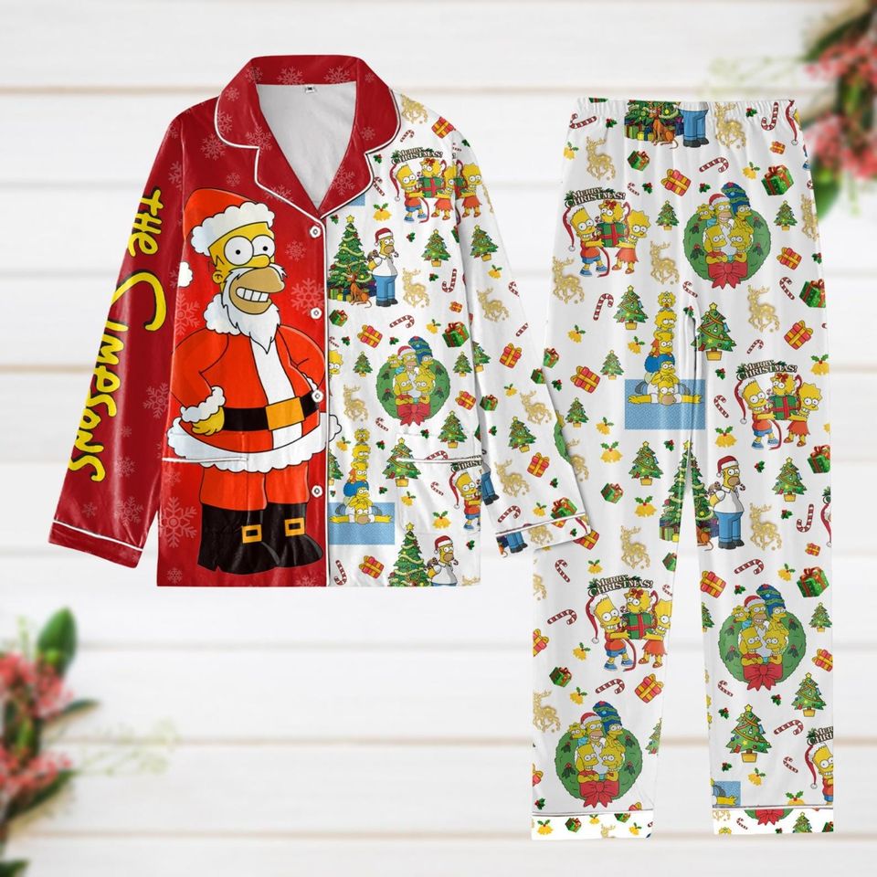 The Simpsons Pajamas, Simpsons Family Xmas Pajama Set