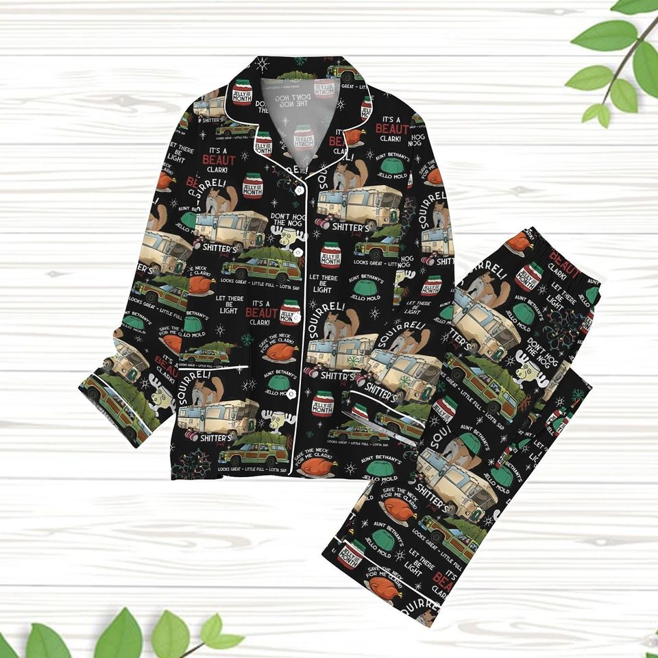 National Lampoons Xmas Pajama Set, Griswolds Tree Farm Pajama Set
