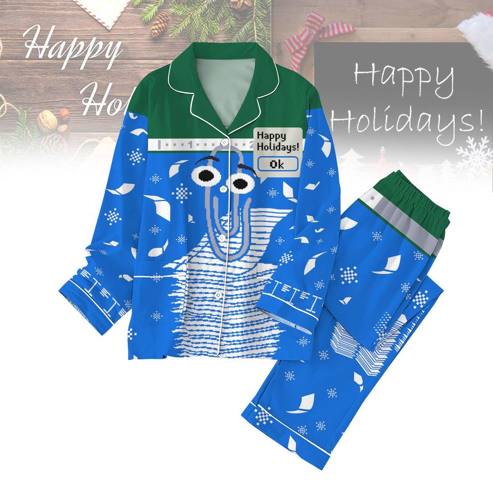 Clippy Windows Pajama Set, Latest Holiday Pajamas