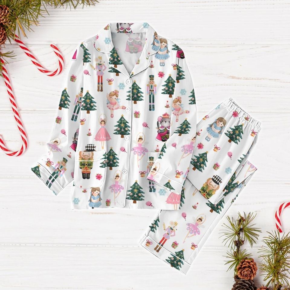 Nutcracker Pajama Set, Nutcracker Ballet Holiday Pajamas Set Pajama Set