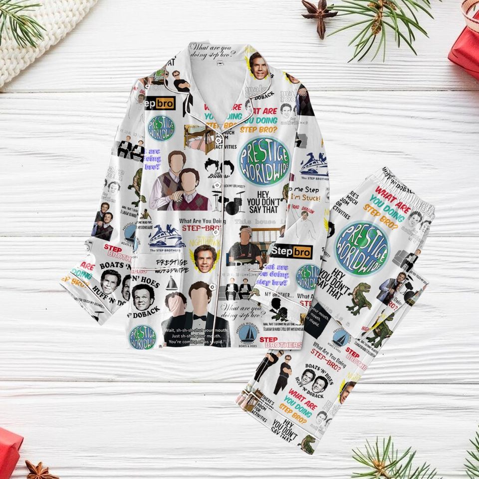 Step Brothers Movie Pajama Set, Step Brothers Xmas Pajama Set