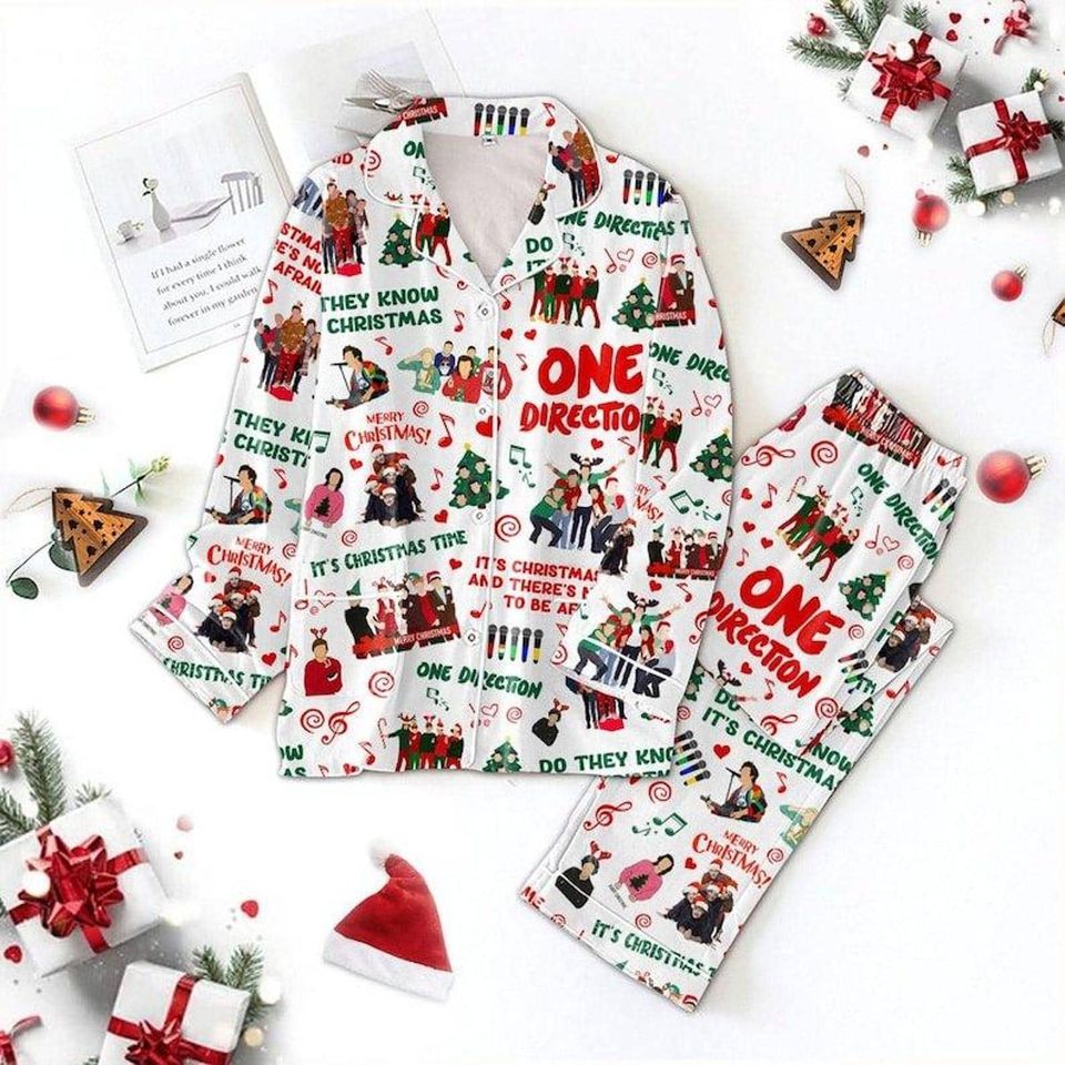 One Direction Satin Pajama Set, World Tour Band Satin Pajama Set