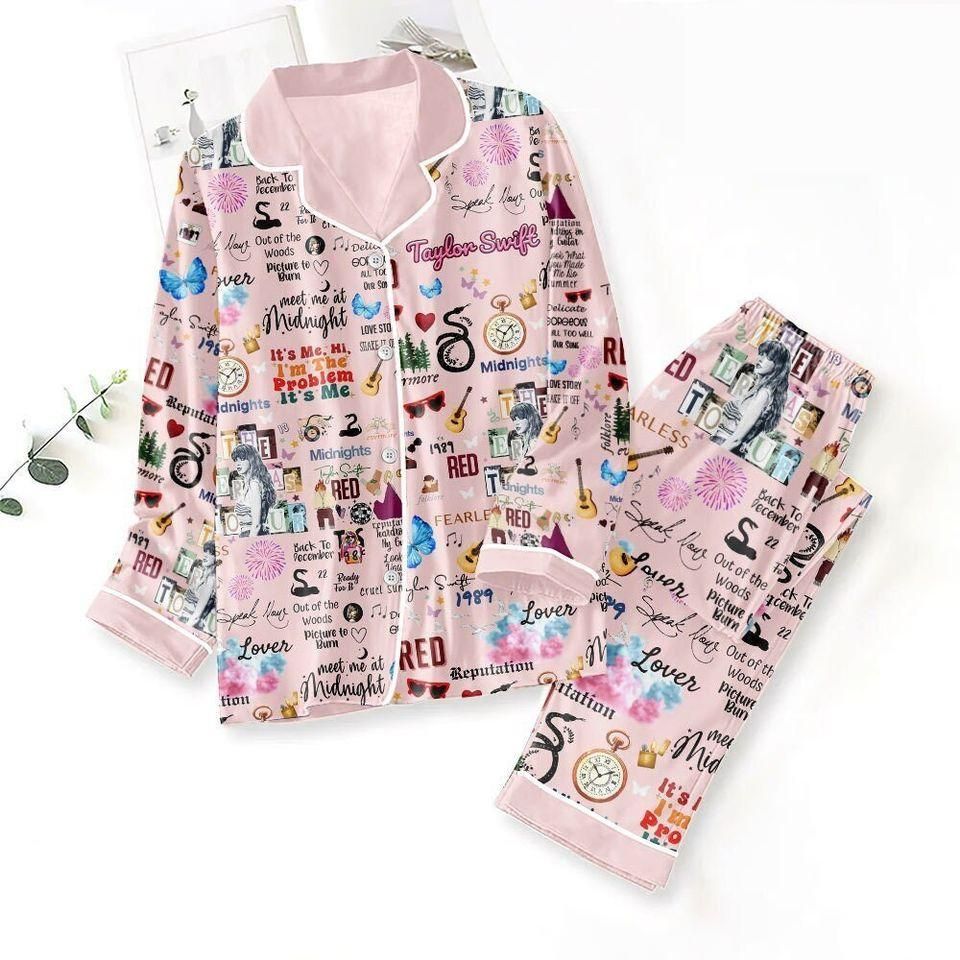 Taylor Lover Tour Pajama Set, The Eras Tour Pajama Set