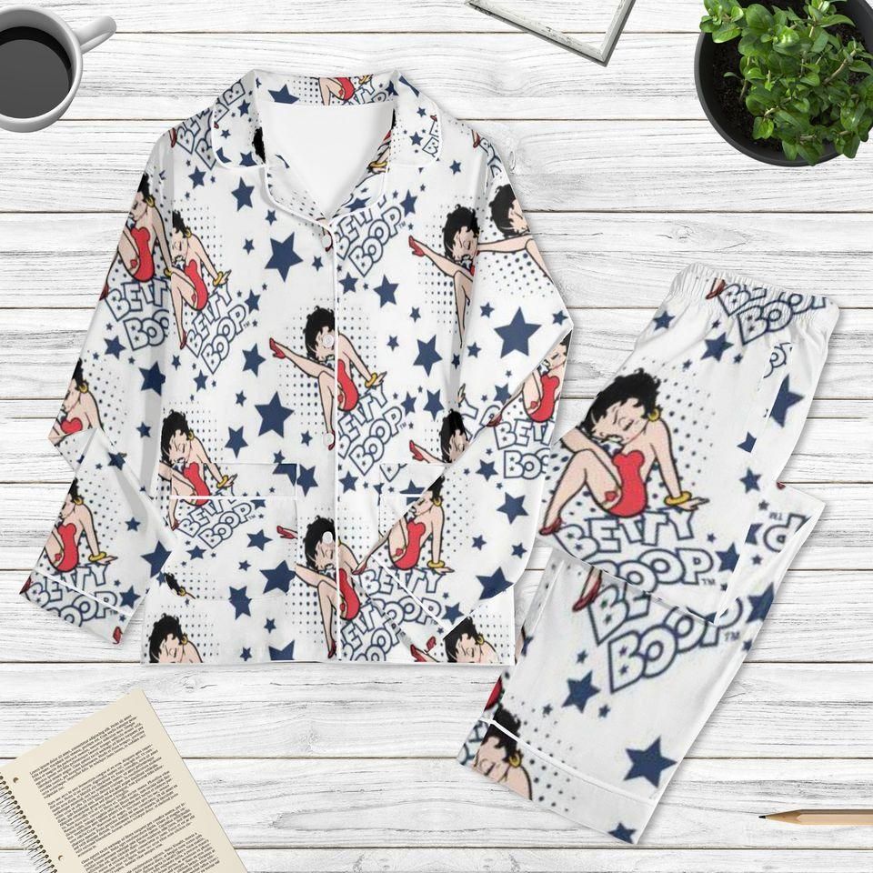 Betty Boop Pajama Set, Betty Boop Holiday Pajamas, Betty Boop