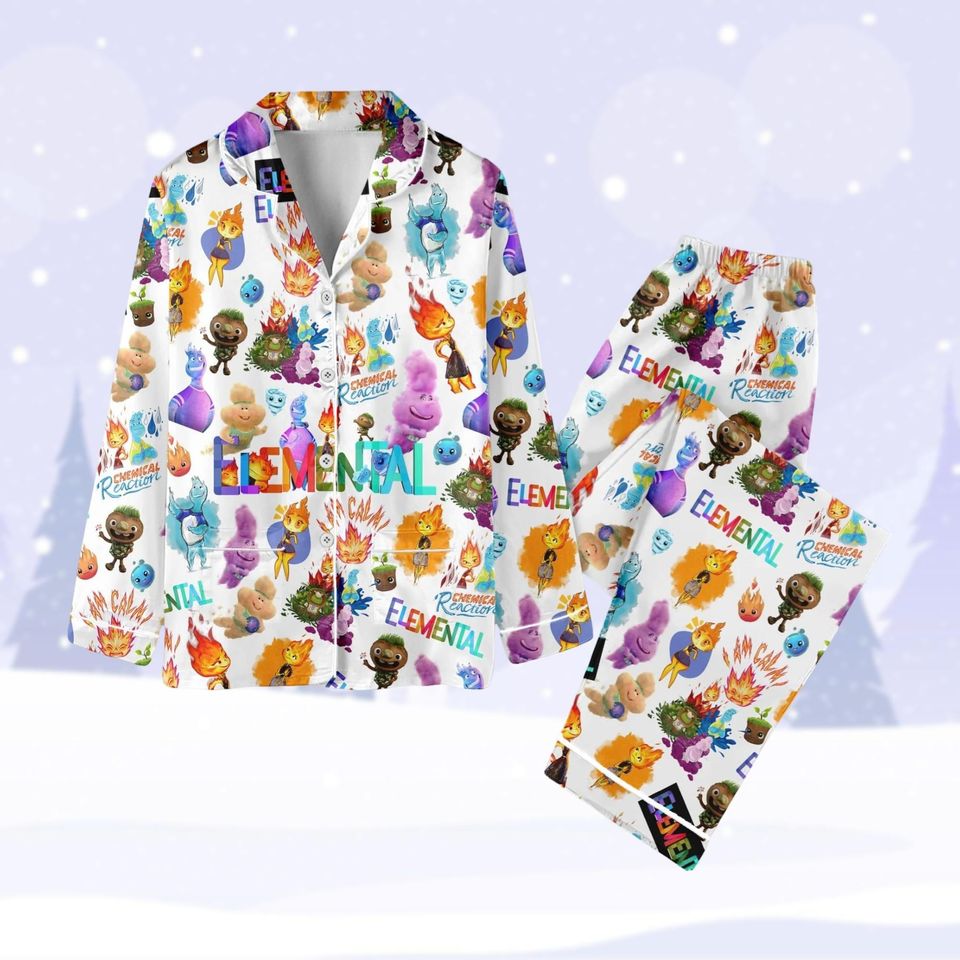 Elemental Pajama Set, Elemental Movie Family Matching Shirt