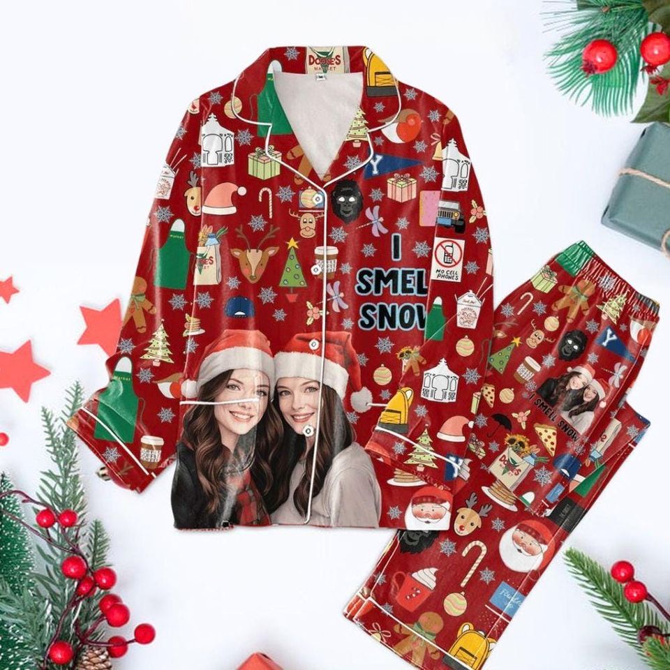 Gilmore Girls I Smell Snow Pajama Set, Lukes Coffee Shirt