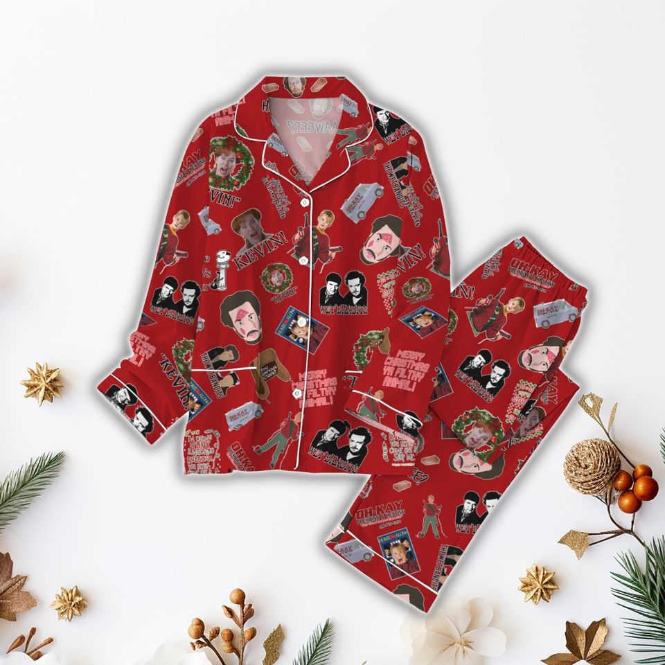 Home Alone Pajama Set, Kevin Pajamas, Merry You Filthy Animal Pajamas