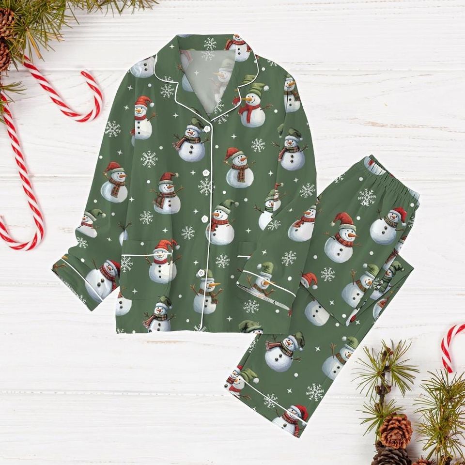 Snowman Pajama Set, Family Matching Pajamas
