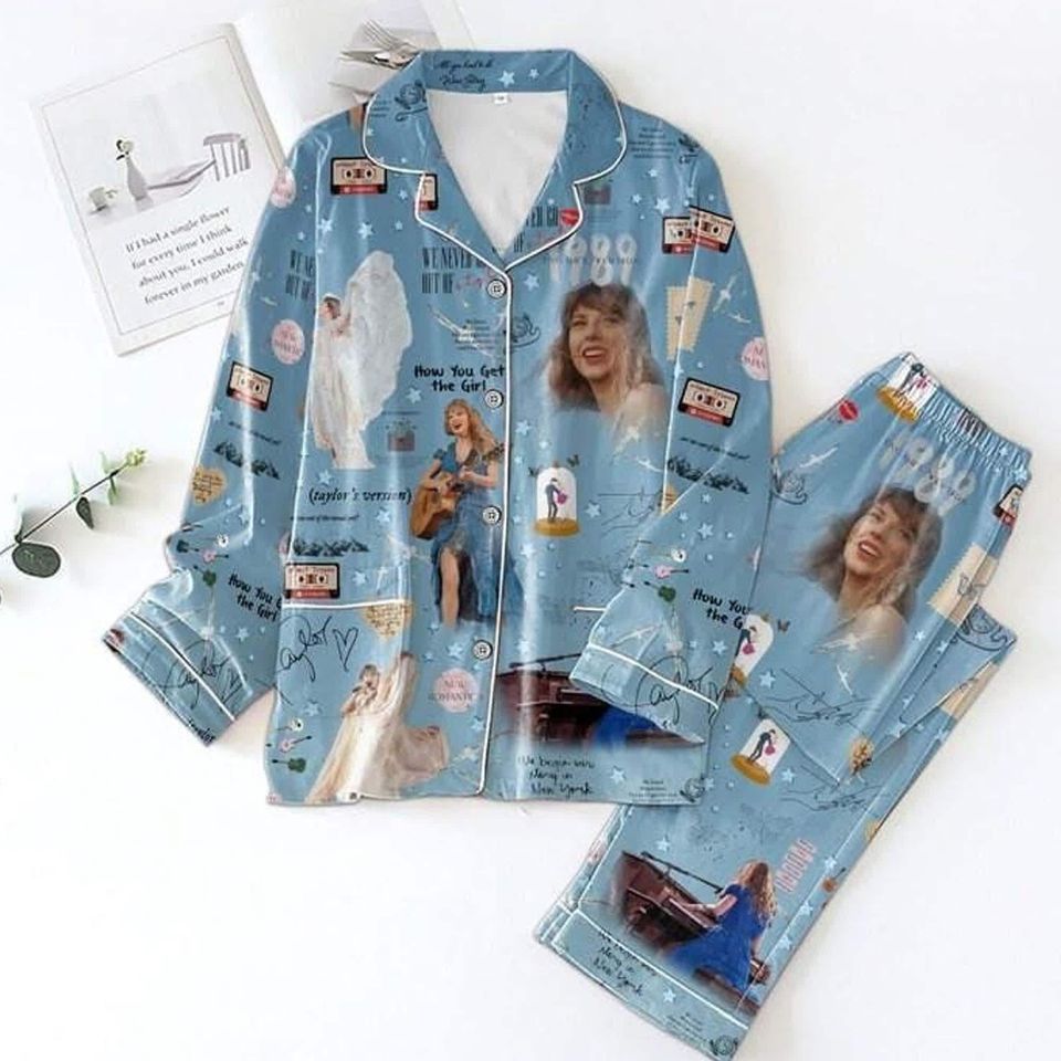 Taylor 1989 Eras Tour Pajama Set, Taylor Version Pajama For Party, Taylor Pajama Set