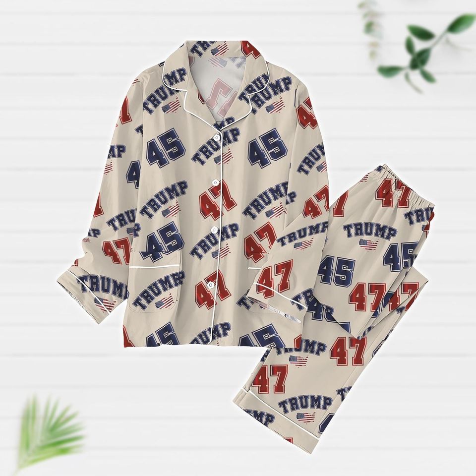 Donald Trump Pajama Set, Trump Vance Pajama Set