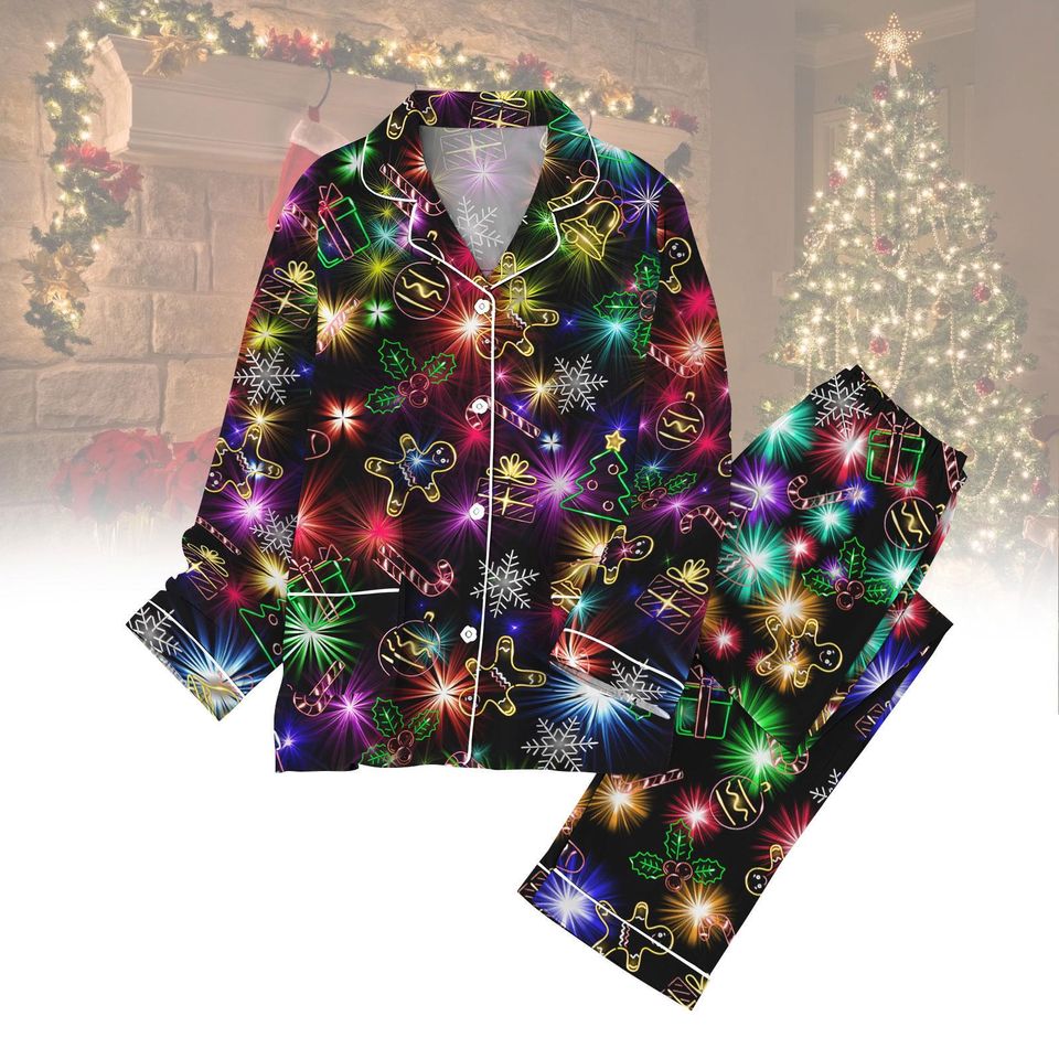 Bright Neon Lighting Pajama Set
