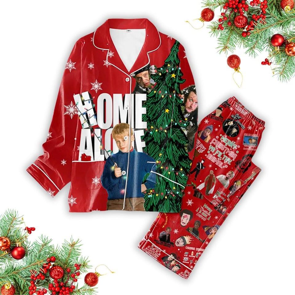Home Alone Pajama Set, Kevin Mccallister Long Sleeve Pajama Set