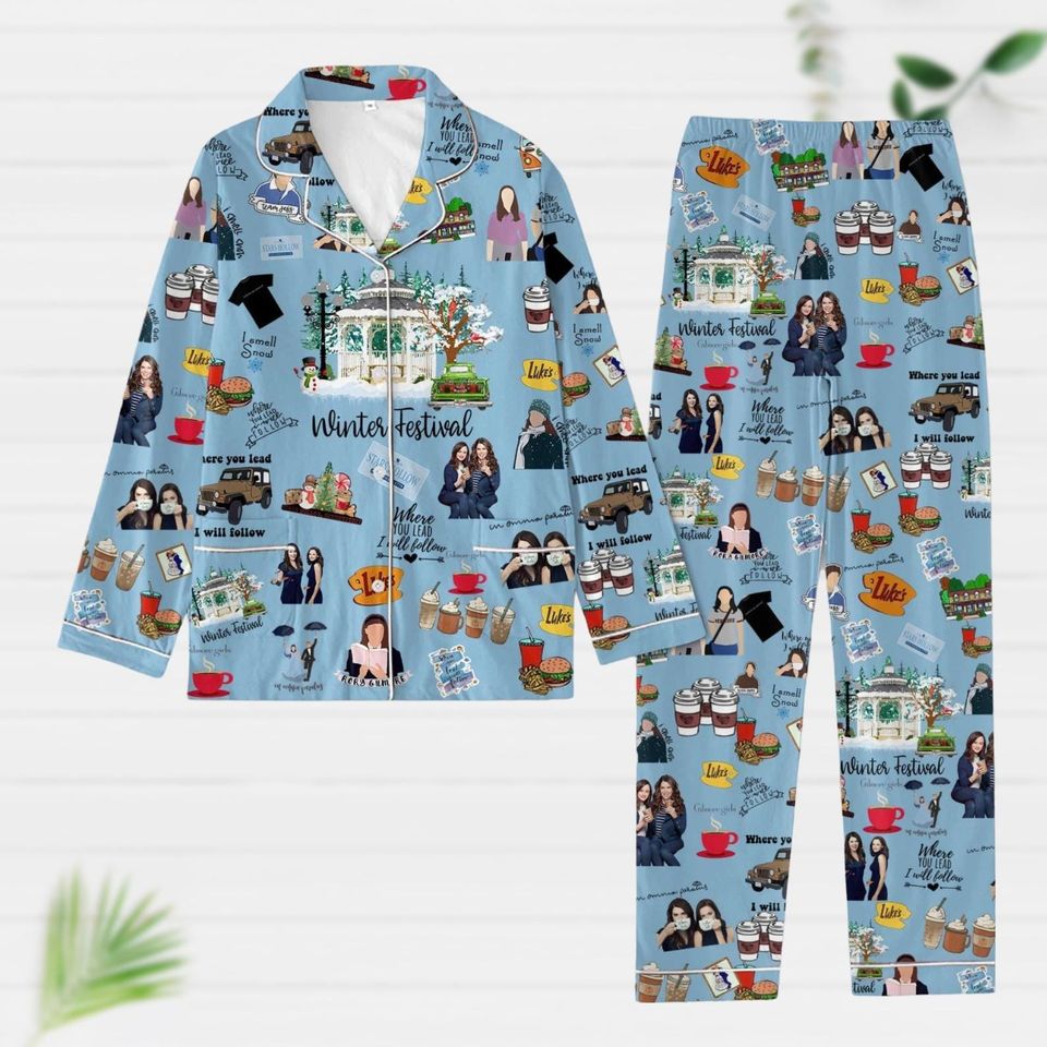 Gilmore Girls Pajama Set, Stars Hollow Kid Women Pajama Set
