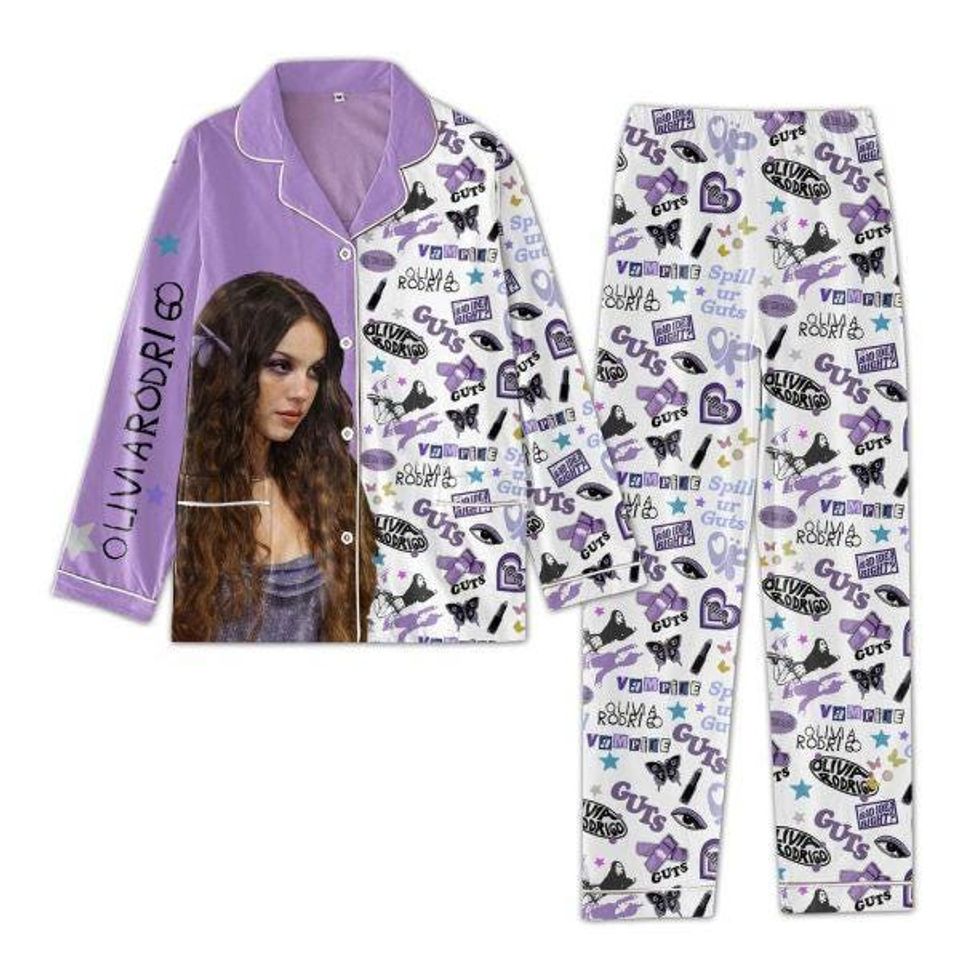Olivia Rodrigo Guts New Album Pajama Set, Olivia Rodrigo Pajama Set