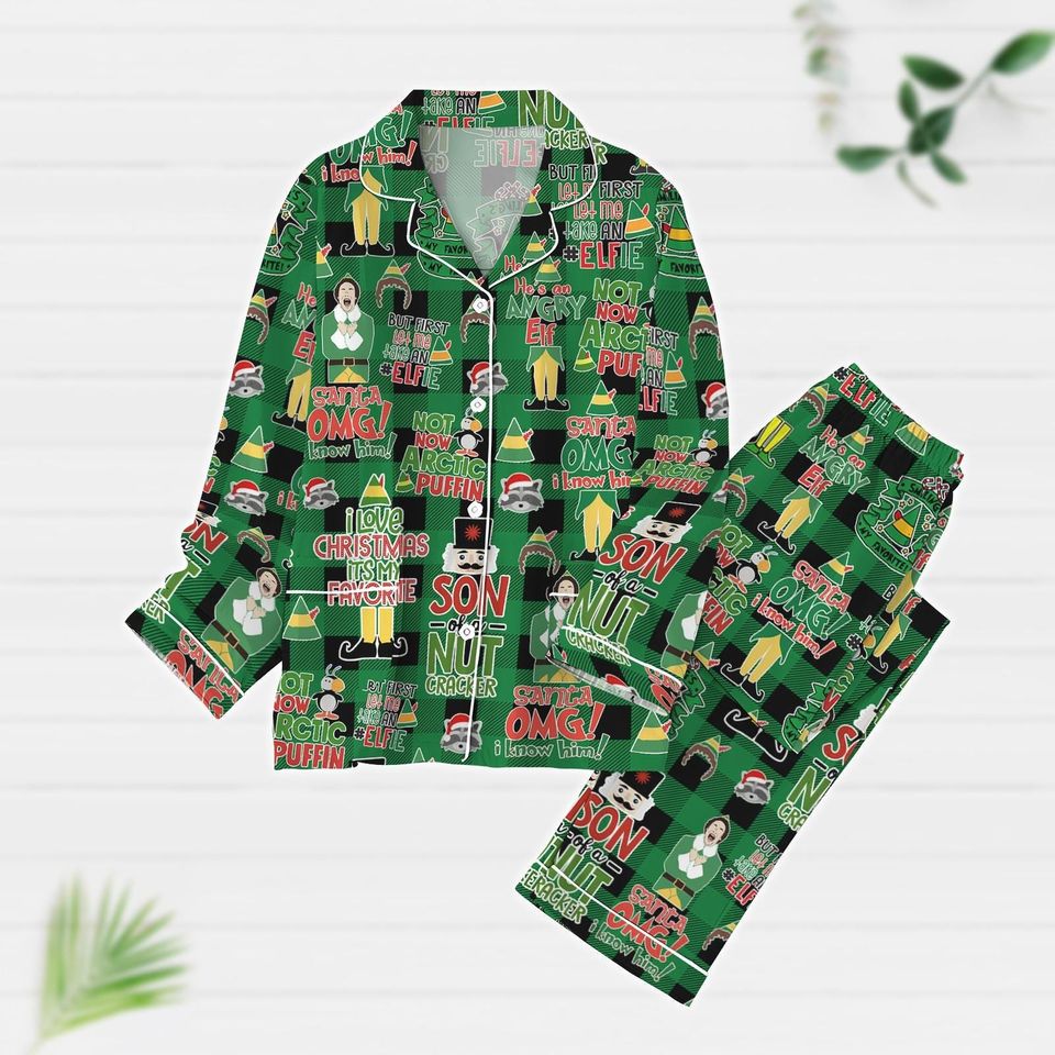 Buddy Elf Pajamas, Santa I Know Him Pajama Set